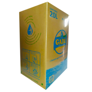 Caja de agua de mesa ozonizada Gadu 20 lt ecologica reciclable